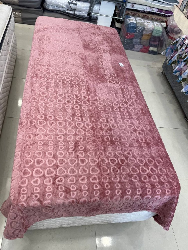 پتو تیسا یک نفره صورتی