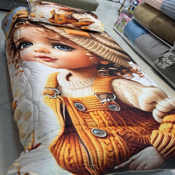 روتختی عروسکی طرح دختر لباس بافتنی