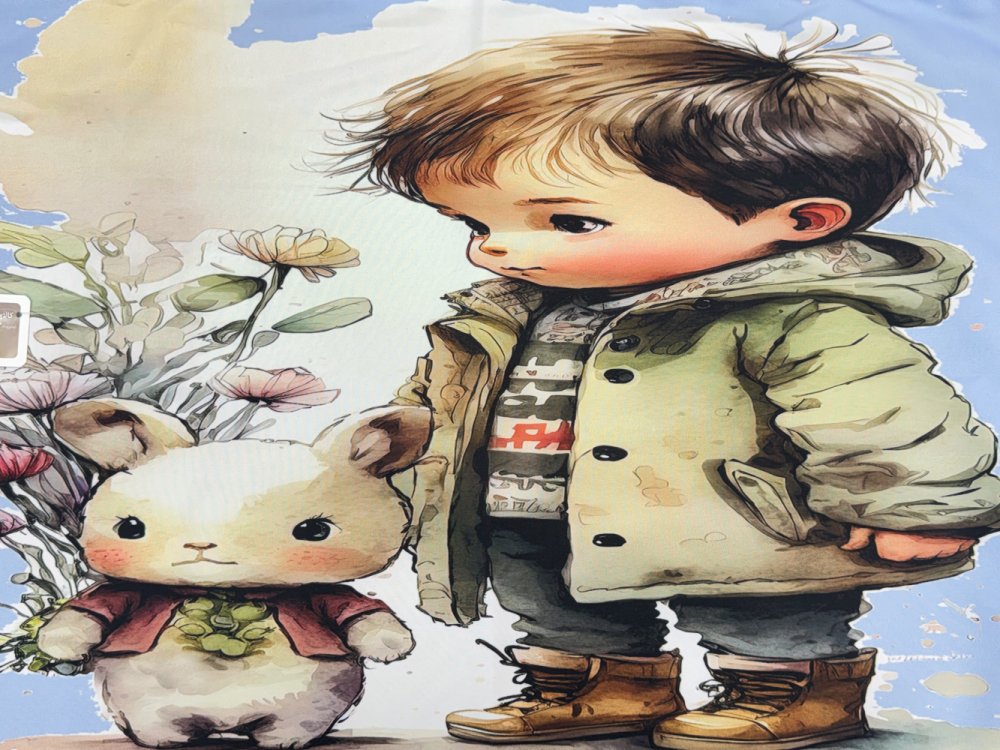 روتختی عروسکی طرح پسر و خرگوش