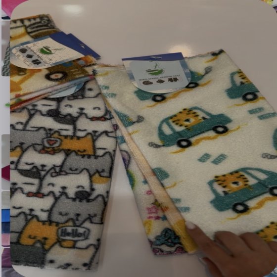 بسته 3عددی دستمال حوله ای عروسکی